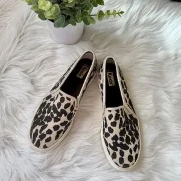 Keds Double Decker Animal Print Leopard Canvas Slip-On Sneakers – Size 7 - Picture 13 of 13
